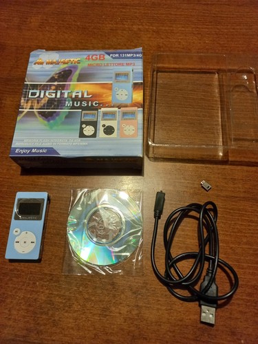 Microlettore mp3 blu majestic - blu,
