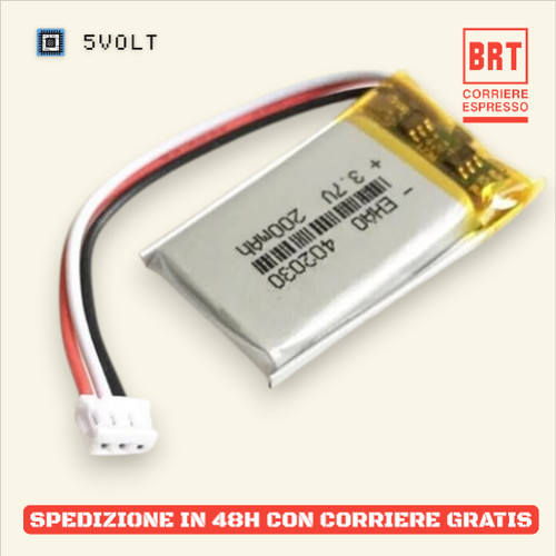 Batteria 402030 200mah - 402030,